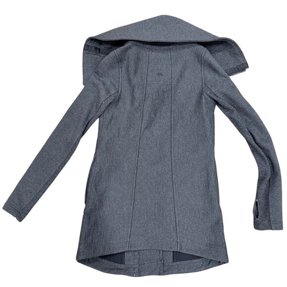 Lululemon Virasana Blanket Wrap Jacket Coat in Heather Gray size 4 - Picture 8 of 9